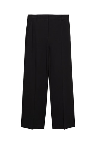 Pantalon droit taille normale - Noir