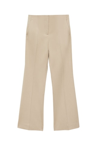 Pantalon flare taille normale - Beige