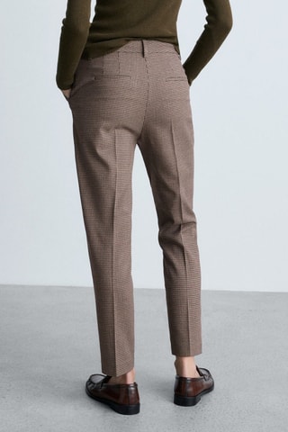 Pantalon skinny crop - Grenat