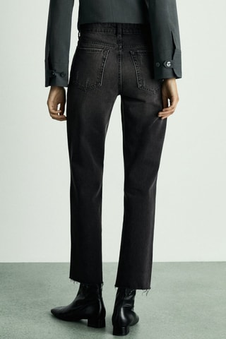 Jean Blanca droit crop - Noir