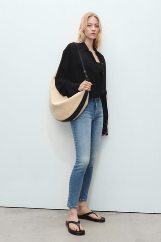 Jean skinny taille normale - Bleu