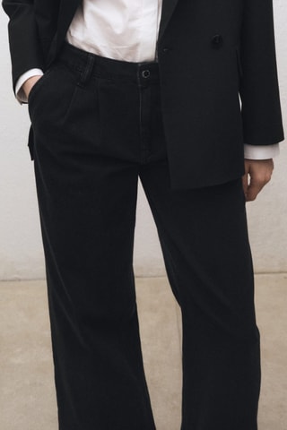 Jean Wideleg pinces - Noir