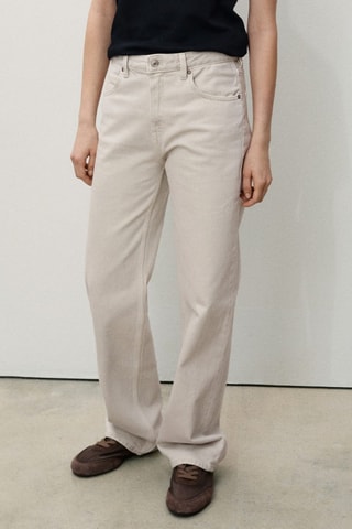 Jean Miami droit taille normale - Gris clair