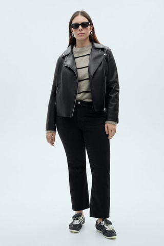 Jean Sienna flare crop - Noir