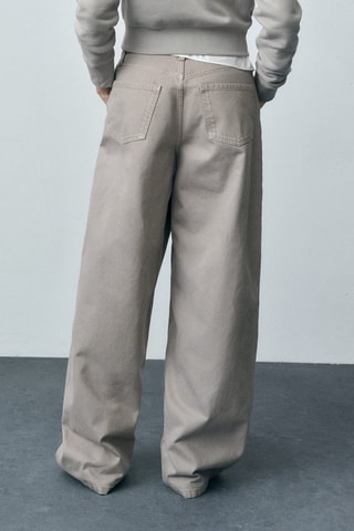 Jean wideleg zippé - Gris