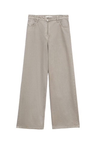 Jean wideleg zippé - Gris