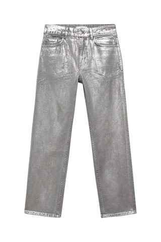Jean droit foil - Argenté