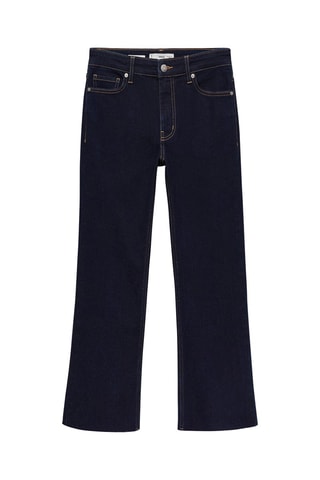 Jean Sienna flare crop rinse wash - Bleu