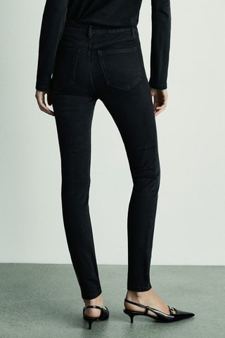 Jean skinny taille haute - Noir