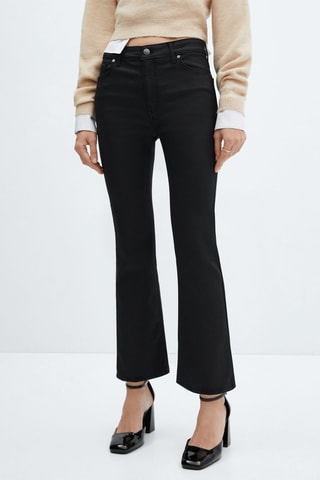 Jean Sienna flare crop - Noir