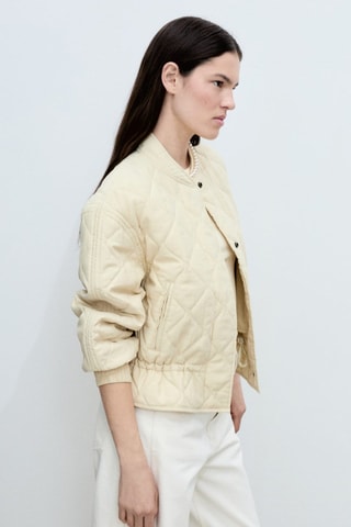 Veste bomber matelassée - Jaune