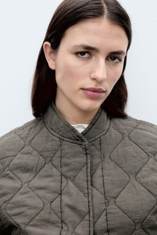 Veste bomber matelassée - Gris