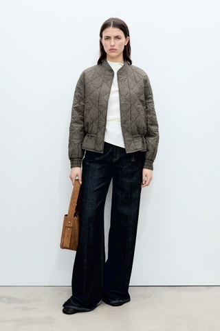 Veste bomber matelassée - Gris