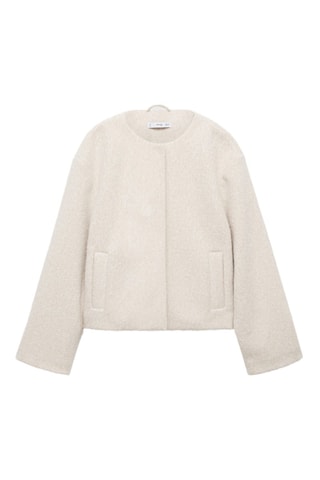 Veste poches écharpe - Beige