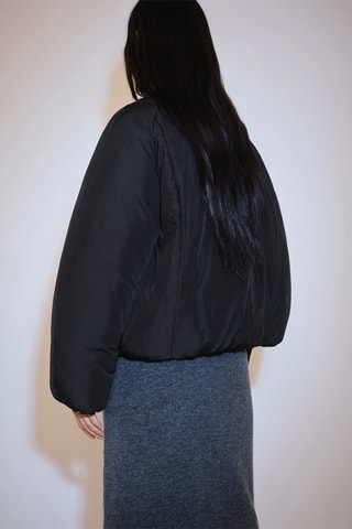 Veste bomber fermeture Éclair - Noir