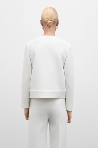 Veste poches boutons - Blanc