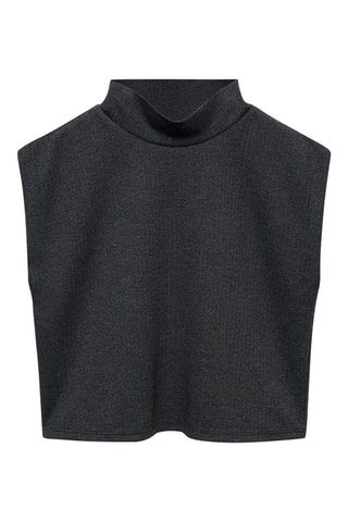 Crop top maille - Gris