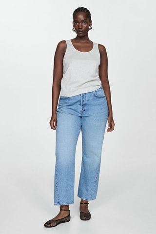 Top maille Lurex - Argenté