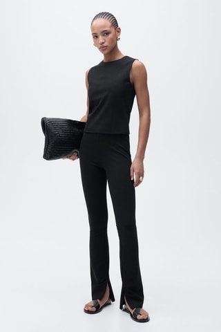 Top bretelles larges - Noir