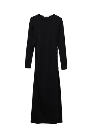 Robe midi coton - Noir
