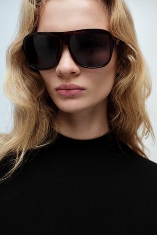 Robe maille ouverture - Noir