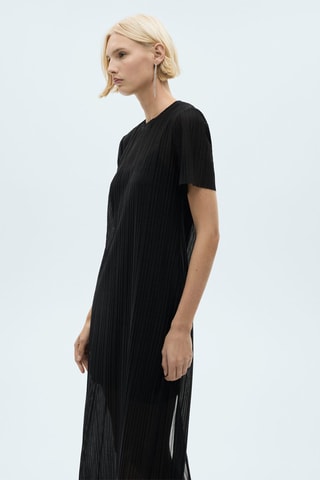 Robe plissée Lurex - Noir