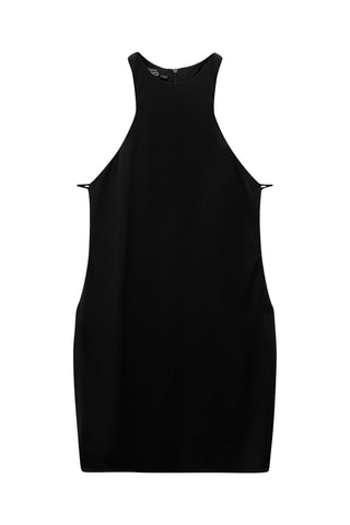 Robe courte ouvertures latérales - Noir