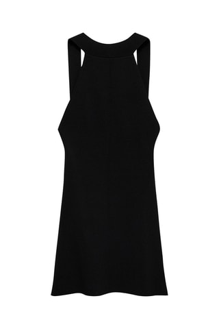 Robe maille dos nu - Noir