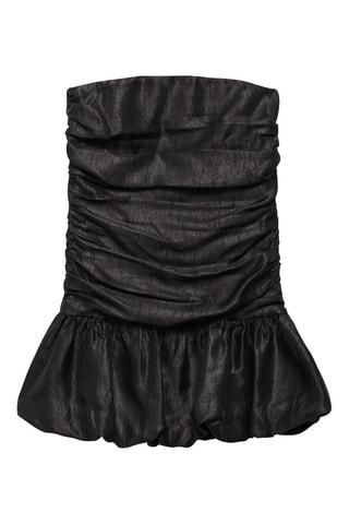 Robe bustier drapée - Noir