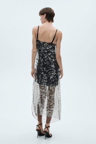 Robe disques semi-transparente - Gris