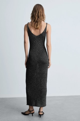 Robe maille Lurex - Noir