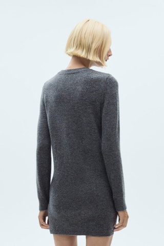 Robe droite maille - Gris