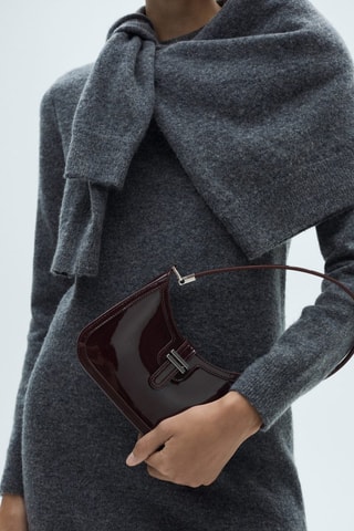 Robe droite maille - Gris