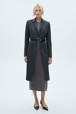 Robe midi maille - Gris