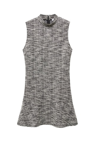 Robe tweed chinée - Écru