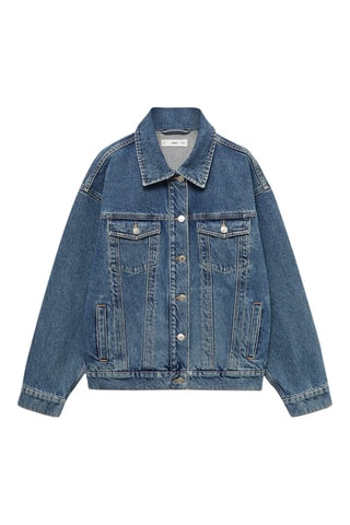 Blouson en jean étoile - Bleu
