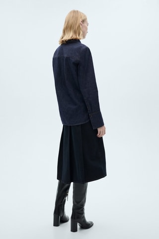 Chemise en jean rinse wash - Bleu