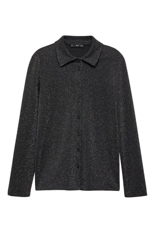 Chemise maille Lurex - Gris