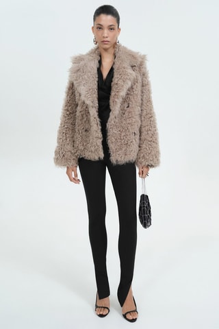 Leggings à fente en bas - Noir