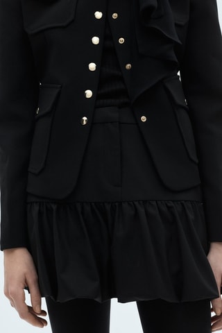 Minijupe boule volantée - Anthracite