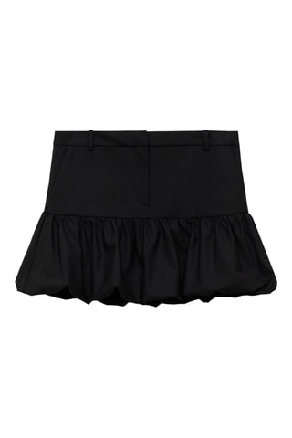 Minijupe boule volantée - Anthracite