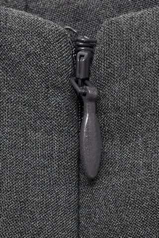 Jupe évasée plissée - Gris