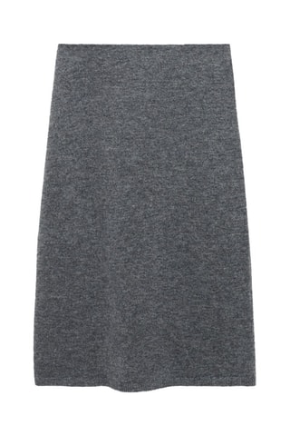 Jupe évasée maille - Gris