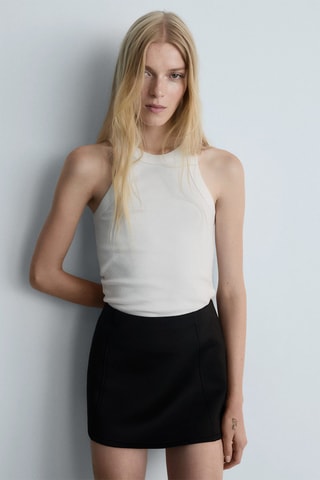 Minijupe taille normale - Noir