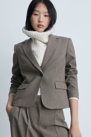 Pantalon wideleg - Marron