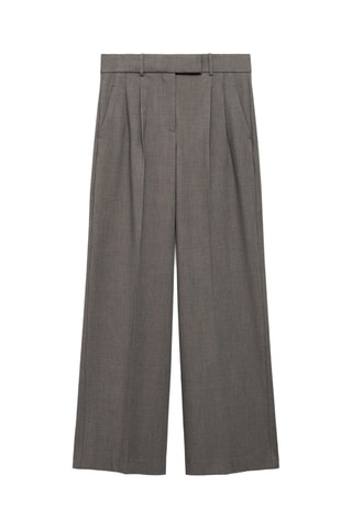 Pantalon wideleg - Marron