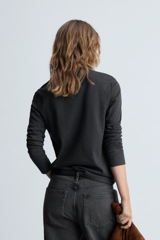 T-shirt slim - Gris foncé chine