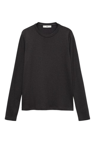 T-shirt slim - Gris foncé chine