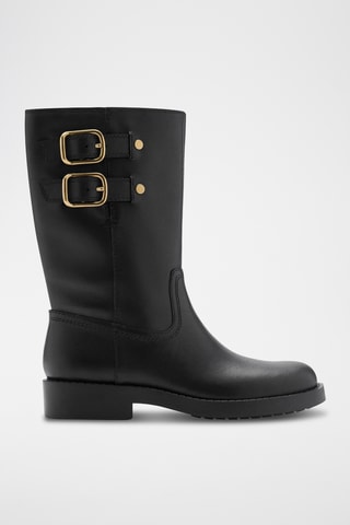 Bottines en cuir - Noir