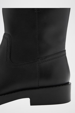 Bottines en cuir - Noir